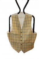 Picture of Gents Yellow Tattersall Hunting Waistcoat